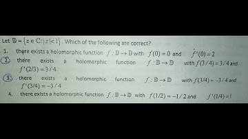 Solved question of csir net exam June-2013 part-c | Existence of holomorphic function .