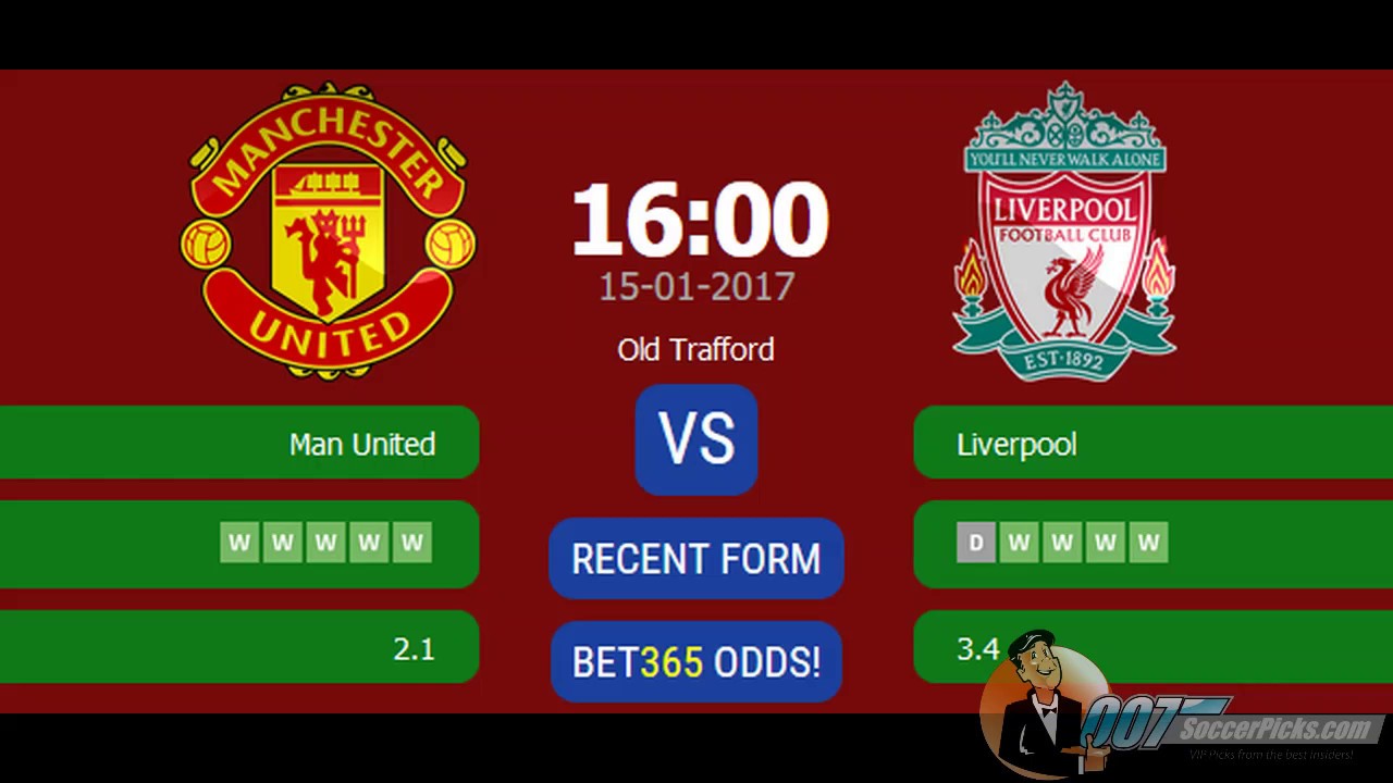 Manchester United Vs Liverpool Prediction By 007soccerpicks Com Youtube
