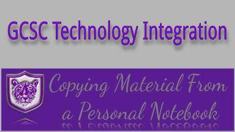 Creating OneNote Class Notebooks #5  - Move Material From a Personal Notebook to a Class Notebook