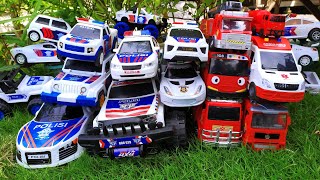 13.MENCARI & MELUNCURKAN MOBIL POLISI,MOBIL AMBULANCE,TRUK MOLEN,MOBIL JEEP,MOBIL MONSTER,BUS TAYO