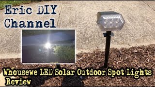 Whousewe 108 LED Solar Outdoor Spot Lights Review