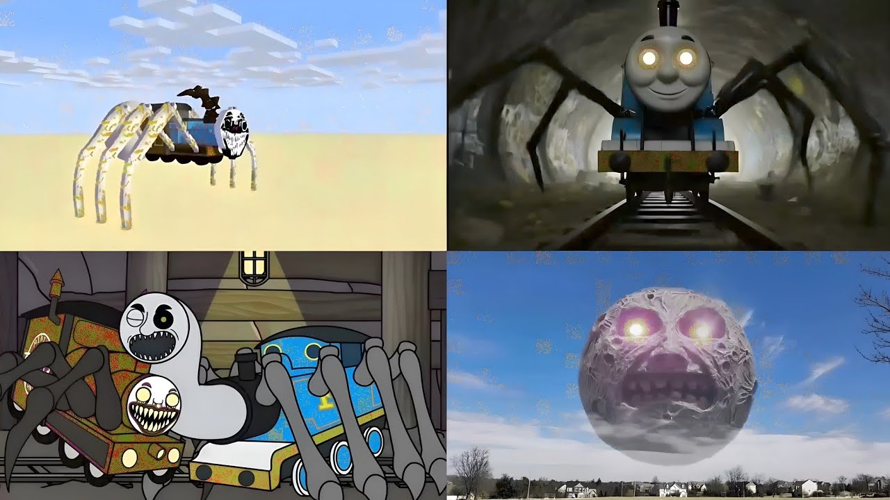 THOMAS TRAIN MONSTER 🚂 🆚 CURSED THOMAS MONSTER 🤖 🆚 CHOO CHOO CHARLES MONSTER ❄️TILES HOP6