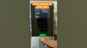 performance of eSSL F22 fingerprint device