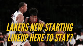 Lakers New Starting Lineup Here To Stay Frank Vogel Explained