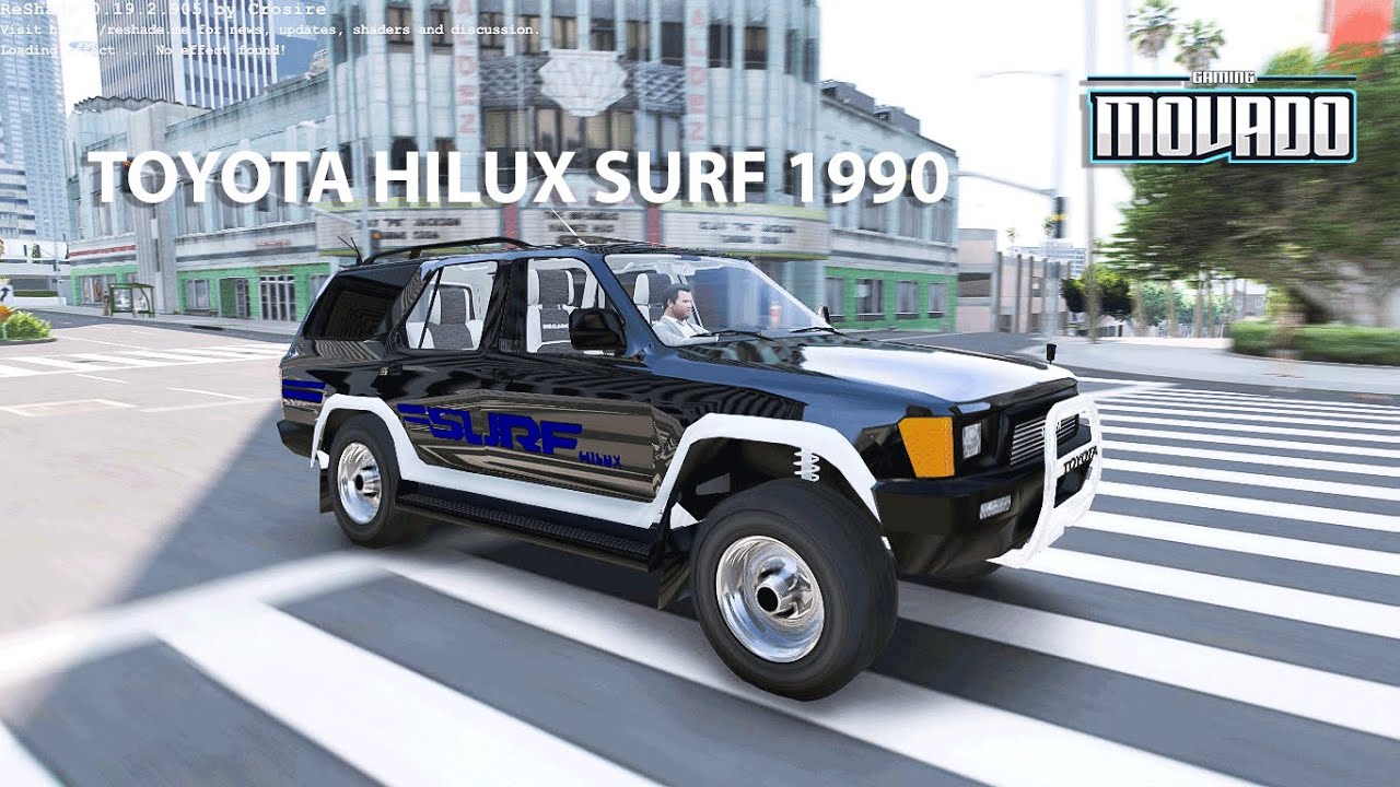 Toyota Hilux Surf 1990 |Gta V |Movado Gaming |ShowCase Mod - YouTube