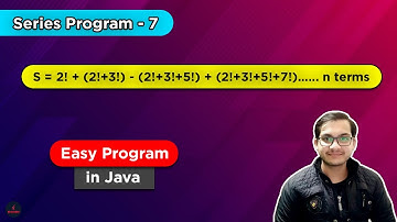 Factorial Series in Java | Series 7 program in Java | BlueJCode