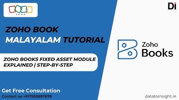 Zoho Books Fixed Asset Module Explained | Step-by-Step | Malayalam | Latest