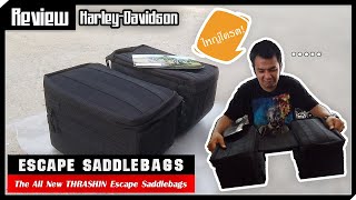 Thrashin Esacpe Saddlebags กระเป๋าข้างติดรถ Harley ตรงรุ่น ขนาดกะทัดรัด จาก America