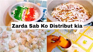 3 Kg Zarda Banaya Ami Nea Aj Kud Ghar Pe Aur Sab Ko Distribut Kia | Morning Routine | Breakfast| HRV