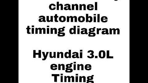 Hyundai 3.0L DOHC Full Timing Diagram #shorts #hyundai #timing