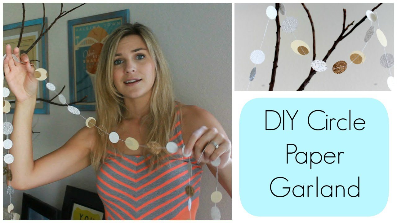 EASY No-Sew Paper Garland