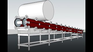 HOW I MADE THIS DRUM CONVEYOR PART 1 - 3D SketchUp Tutorial Best for Beginners