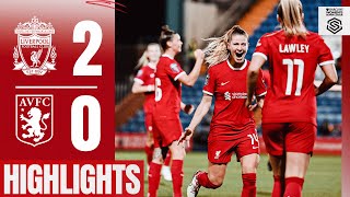 HIGHLIGHTS: UNBEATEN start to WSL season continues! | Liverpool Women 2-0 Aston Villa
