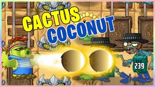 CACTUS Shooting 2 Coconuts - PvZ2 MOD
