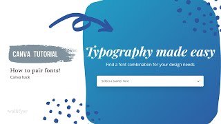 How to pair fonts | Font combinations in Canva font generator