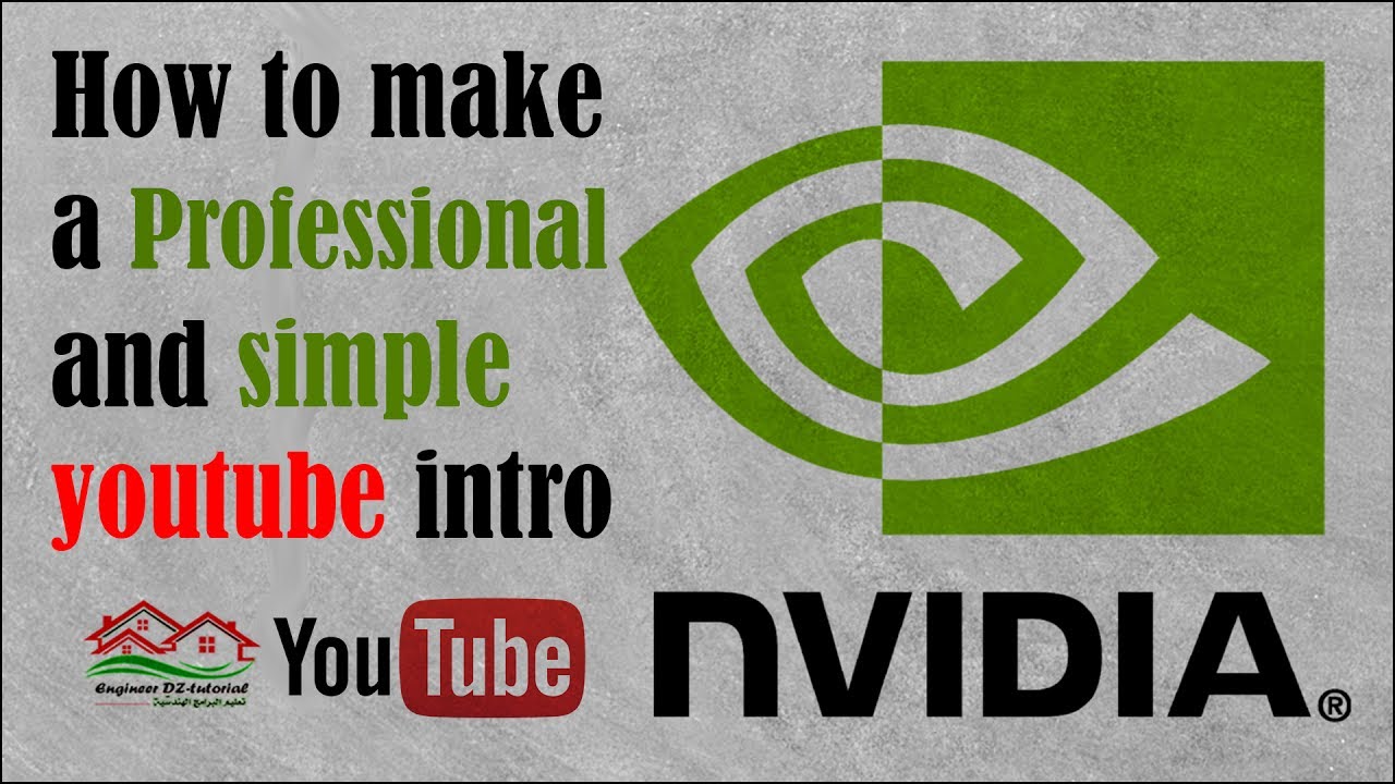 How to make a professional youtube intro with a simple ideas 2017 Full HD