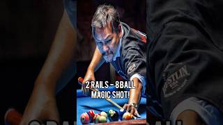 EFREN REYES 2 RAILS JAW DROPPING MAGIC SHOT #shorts #pool #billiards