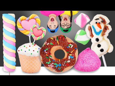 Mukbang Giant Marshmallow Dessert 대왕 마시멜로우 먹방 DONA 도나