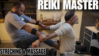 Asmr hair n head massage by  Indian barber Reiki master