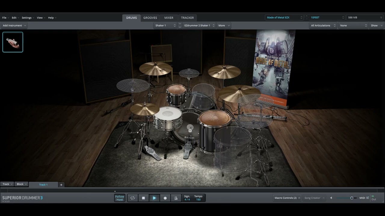 10-feet - Dai Zero Kan only drums midi backing track