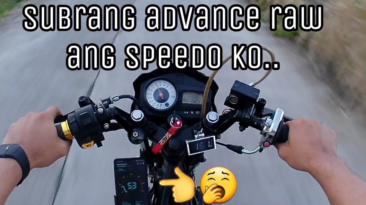 Speedometer vs. GPS on Raider 150 slimtire low speed sprocket malayo
