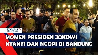 Keseruan Presiden Jokowi Nyanyi Bareng Musisi Jalanan di Bandung