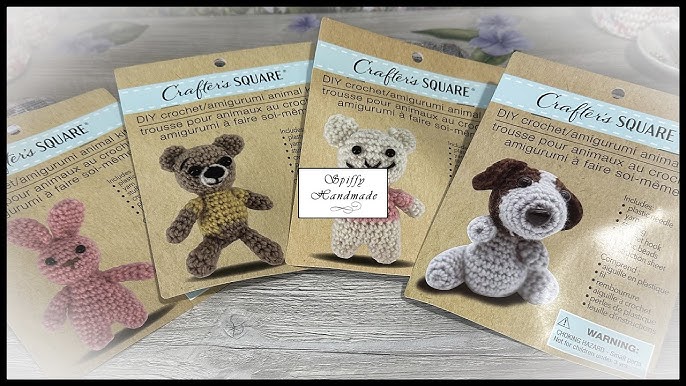 Dollar Tree, Crafter's Square Crochet Kit, Teddy Bear