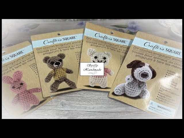 Dollar Tree, Crafter's Square Crochet Kit, Teddy Bear, Crochet