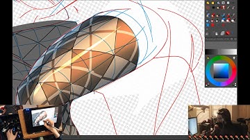 How to draw an argyle pattern over complex surfaces in perspective