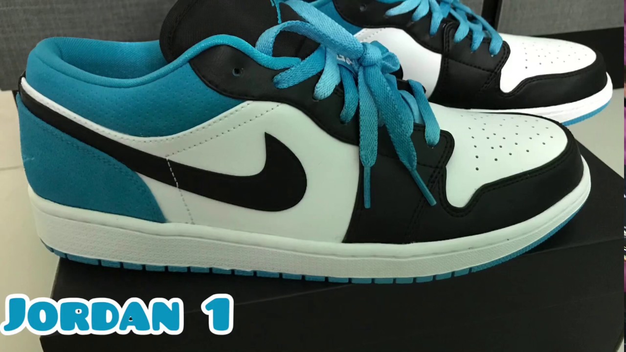 Jordan 1 Low Laser Blue On Feet Youtube