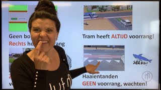 NT2 verkeer🚌haaientanden🦈 kruispunt voorrang: wie mag eerst? Wat zijn de regels 🚦⛔️#learndutch