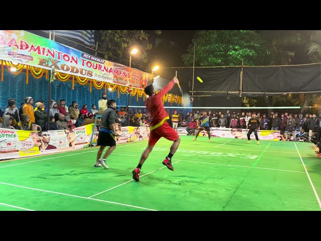 Outdoor Badminton Match Nilanjan & Akashdip Vs Contai #shuttlershubho #outdoorbadmintonmatch class=