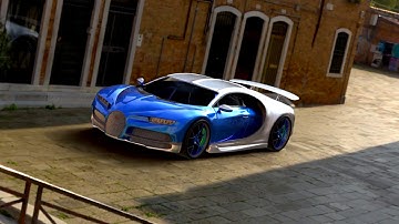 Bugatti Animation inside a HDRI image