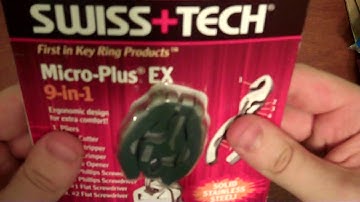 Swiss Tech MICRO-PLUS EX MULTITOOL (Super Compact Folding Keychain Tool!)