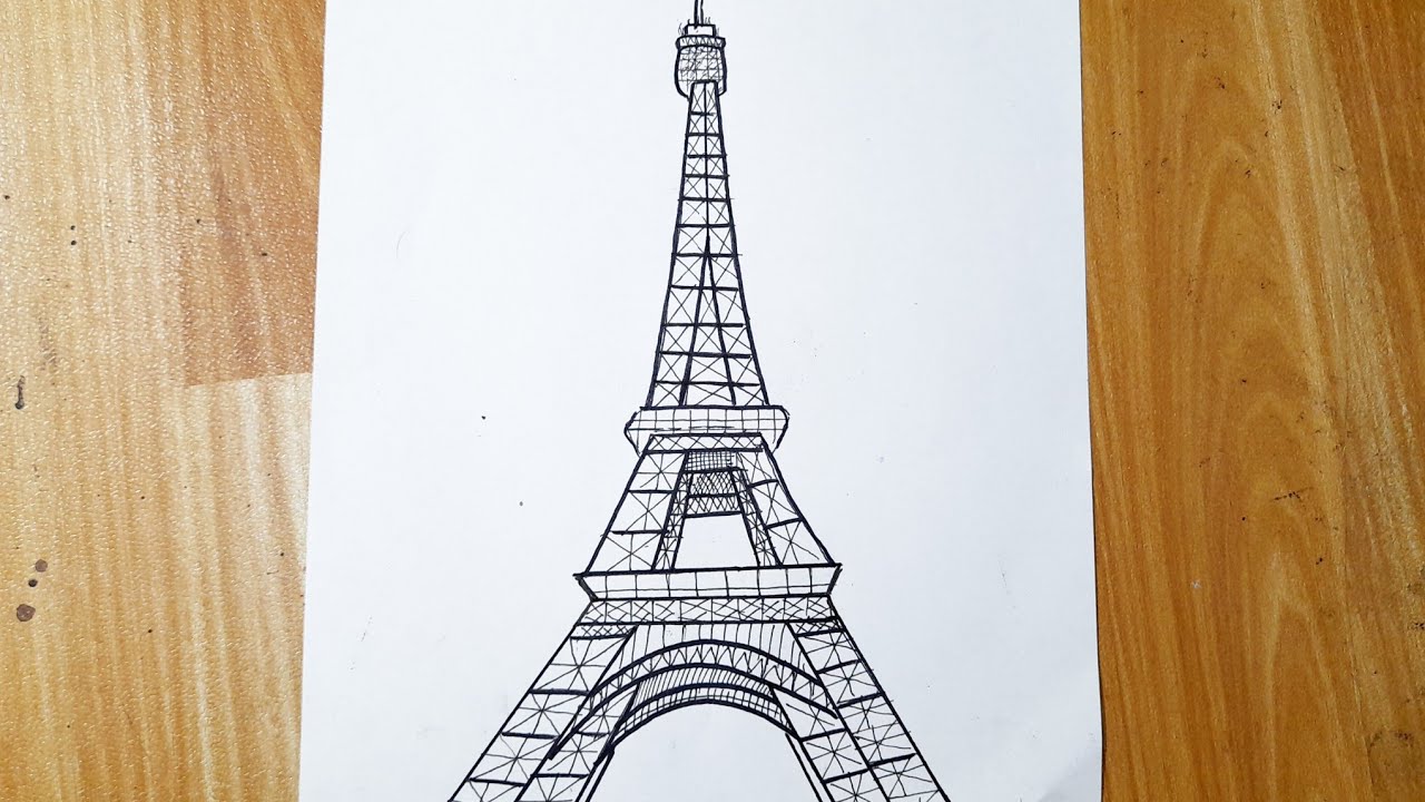 How To Draw The Eiffel Tower (Step by Step Pictures)