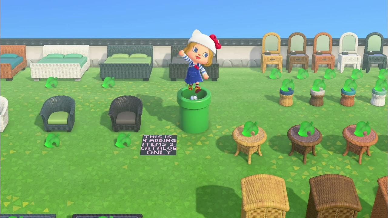 Animal Crossing New Horizons Free Rattan Furniture Catalog Island