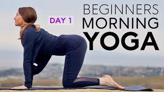 Beginners Yoga Flow - (15 Min Morning Stretch) Day 1 | Fightmaster Yoga Videos Beginners Yoga Flow - (15 Min Morning Stretch) Day 1 | Fightmaster Yoga Videos