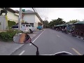 Cruising around Chaweng beach on a moto bike.