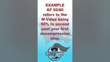 60 SECOND SCUBA Knowledge you can use - Gradient Factors