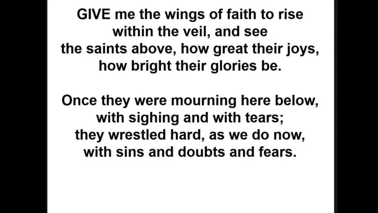 Give me the wings of faith to rise • Isaac Watts (16741748) • Christian Hymn YouTube