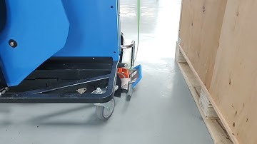 JD-008 Pallet strapping machine   threading the pallet  #strappingmachine #strappingtool #skills