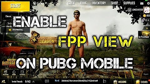 How To Enable First Person Perspective (FPP) On PUBG MOBILE|PUBG LIGHTSPEED|