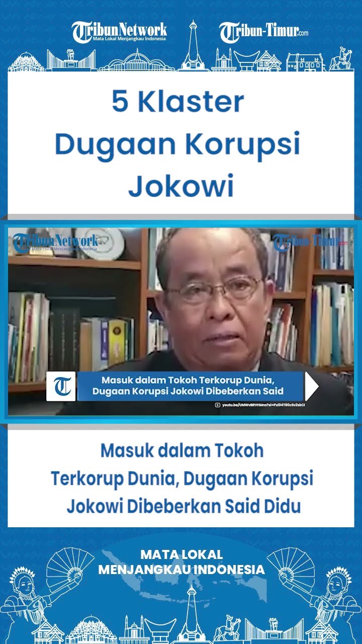 SHORT Masuk dalam Tokoh Terkorup Dunia, Dugaan Korupsi Jokowi Dibeberkan Said Didu