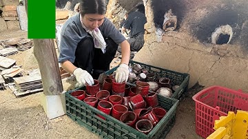 The Process of Making a Red Ceramic Vessel | From Clay Gathering to Completion -Part 2-