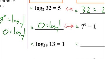 Algebra 2 Chapter 7 Section 4 (Intro to Logs)