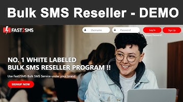 Bulk SMS Reseller Program | White Labeled SMS Reseller Service Provider | Fast2SMS Reseller DEMO