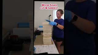 Wood Signs - Cut & Sanded! #shorts #woodsigns #farmhousedecor #farmhousestyle #leannlovett Wood Signs - Cut & Sanded! #shorts #woodsigns #farmhousedecor #farmhousestyle #leannlovett