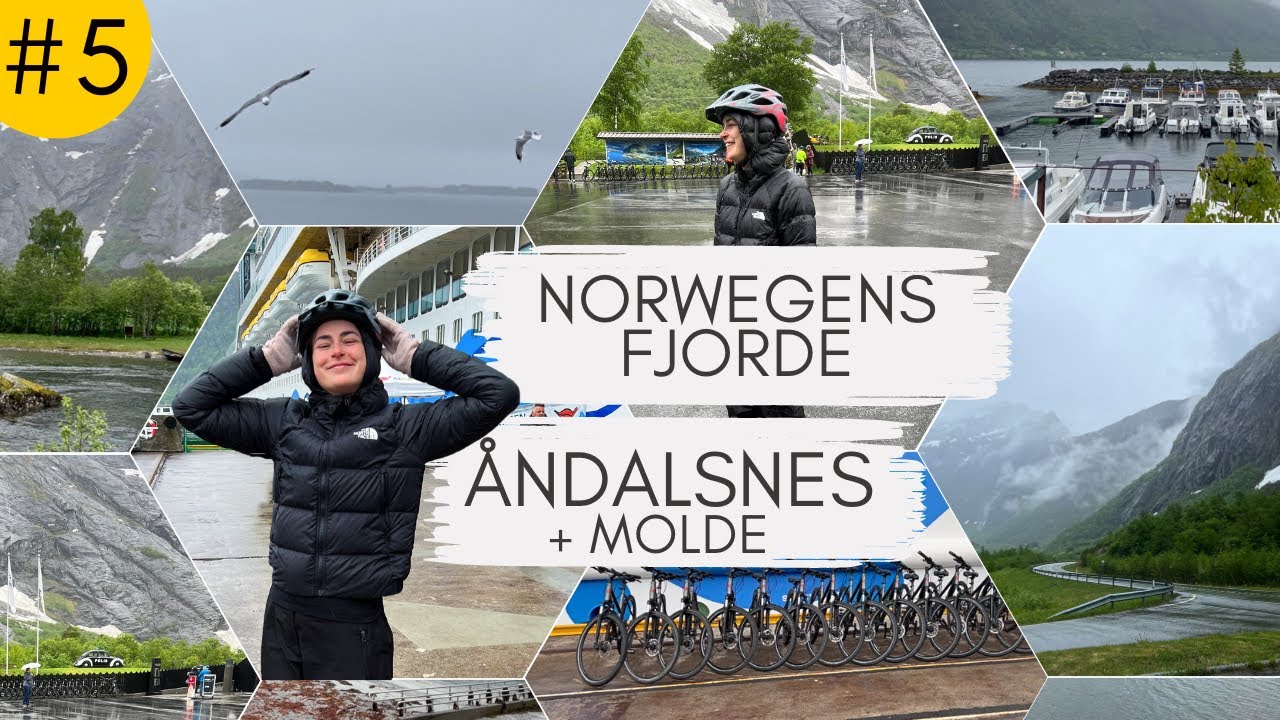 AIDAPerla Vlog #5 - Norwegens Fjorde: Åndalsnes - Mit dem Fahrrad zur Trollwand | Denise Darleen