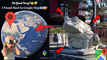 🐸😯I Found Real Giant Frog In Google Map🗺️? #trending #viralvideo #map #scary #datadefender4u