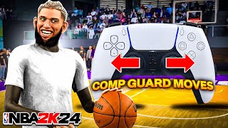 HOW TO LEFT STICK CANCEL & DRIBBLE LIKE A COMP GUARD w\Handcam in NBA2K24 DRIBBLE TUTORIAL 2k24